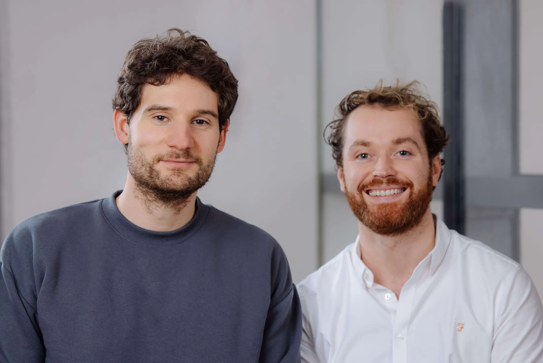 Photograph of the two Userflix co-founders, Bruno Recht and Maximilian Münker, pictured together.